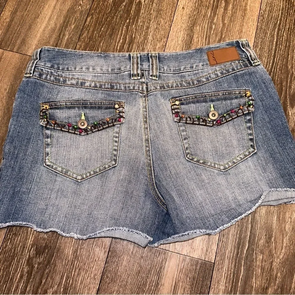 INC Beaded  Denim Shorts